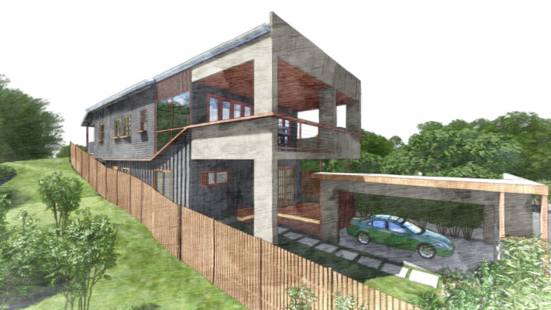 New House Sketch - 2 Storey House