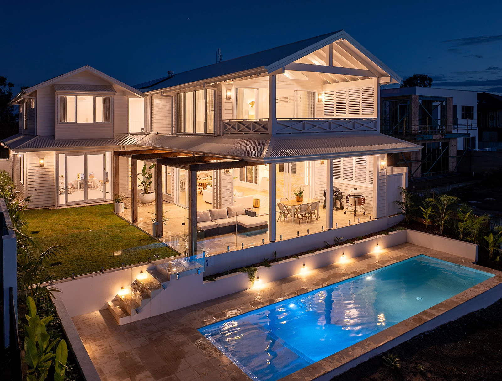 Stunning Hamptons-style new home build by Symcorp Design & Build was taken from render to reality by our expert team of builders.