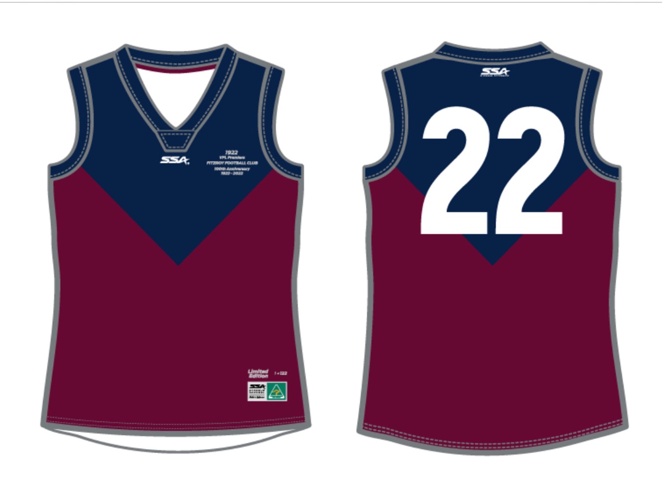 100th Anniversary 1922 Premiership Guernsey 