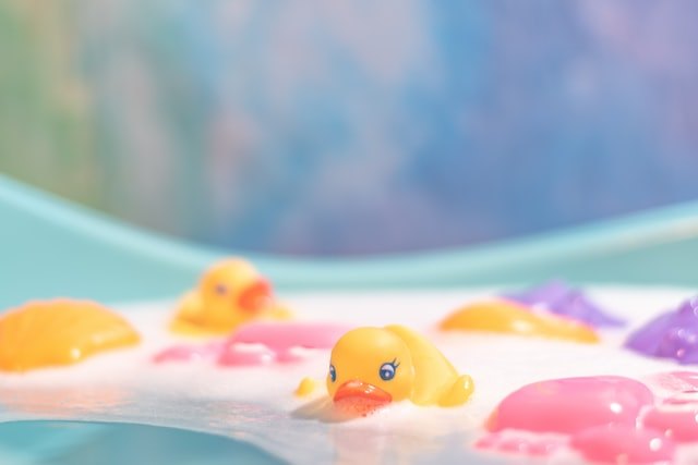 Bath duck and toys