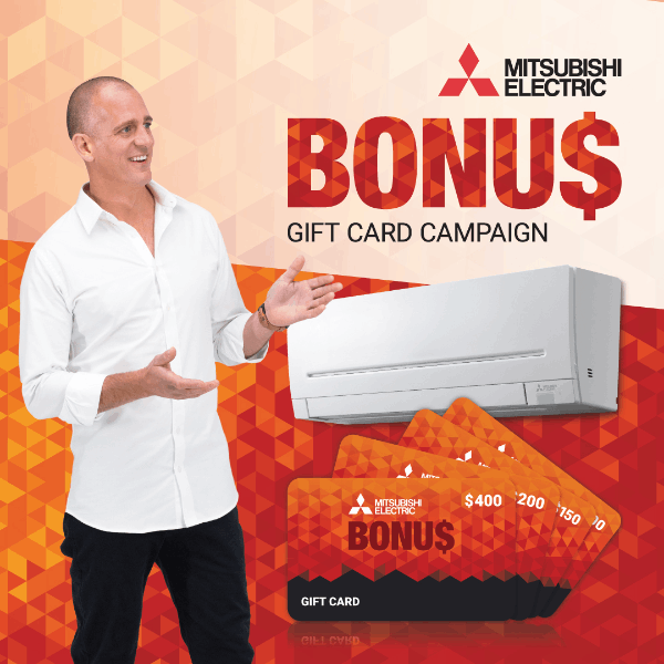 Mitsubishi Electric 2022 Gift Card offer poster