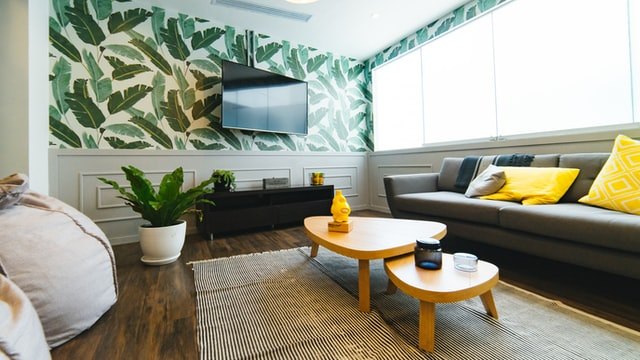 Lounge room with ducted air conditioning