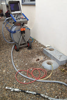 Robotic Cutter for blocked drains Robotic Cutter for blocked drains
