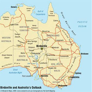 Map Of Birdsville Track Transport Options