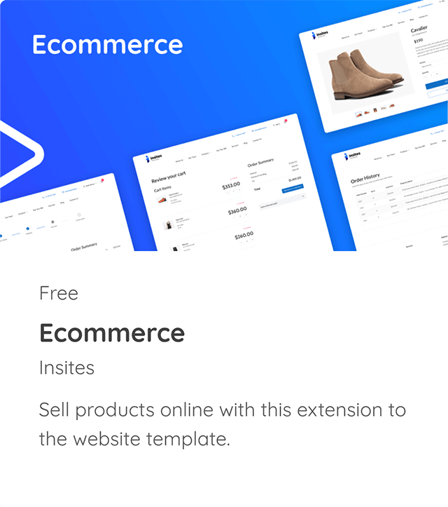 Free to use template for insites console users