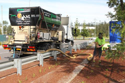 Mulch Blowing Service