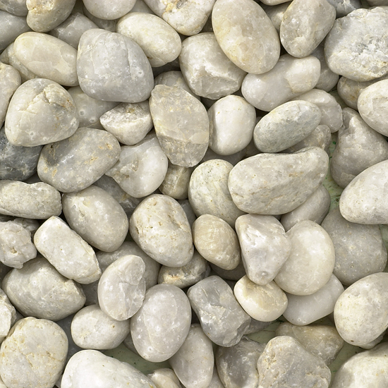 Western White Pebble 30-40mm