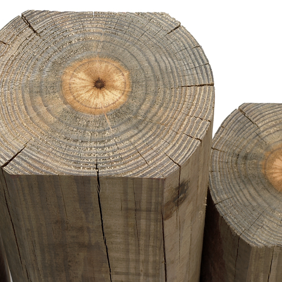 100mm Perfect Round Edge Treated Sleepers 2.4M (8')