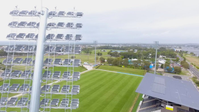 Sunshine Coast Stadium lighting