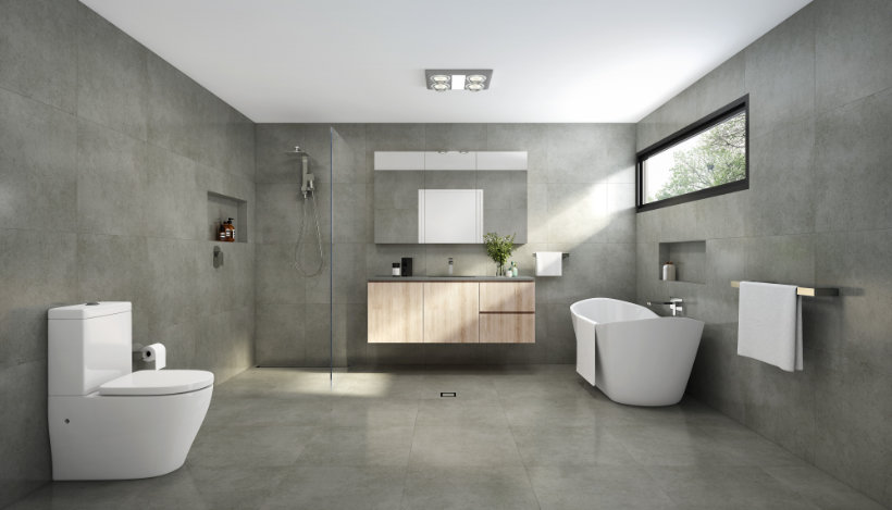 Bathroom Designs - Concrete Look