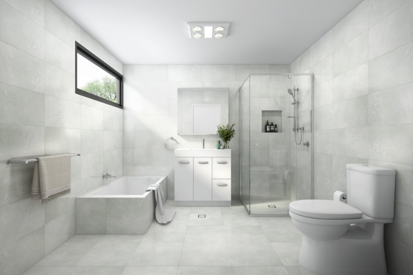 Bathroom Designs - Light Grey Style
