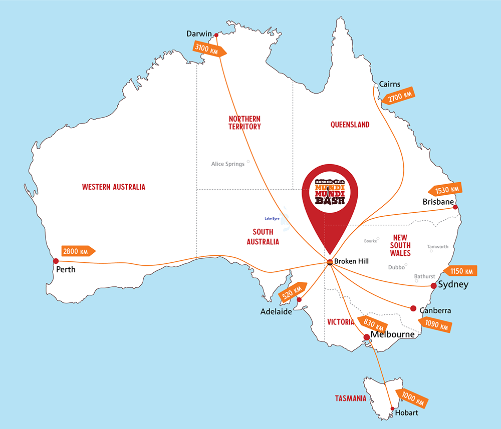 Broken Hill Map Australia Getting To Broken Hill