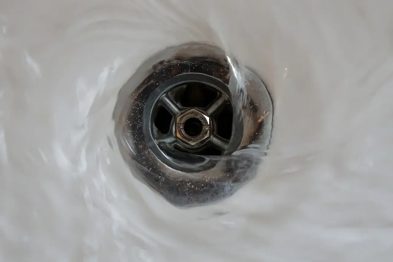 slow draining water in sink