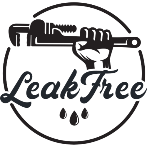 round Leak Free Plumbing Logo