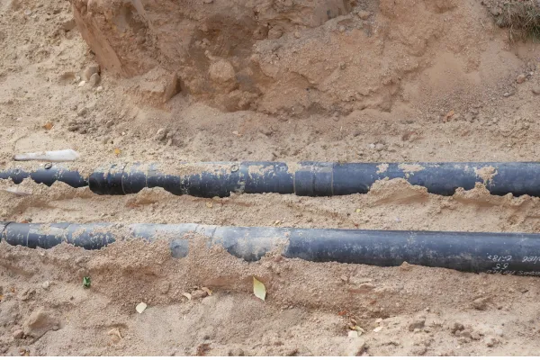 exposed plumbing pipes