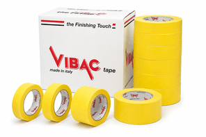 Vibac 313 Yellow Masking Tape Cartons - 4 Sizes Available