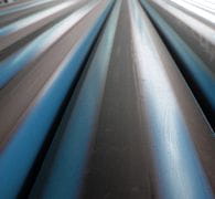 Blue Stripe Poly Pipe