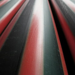 Red Stripe Poly Pipe