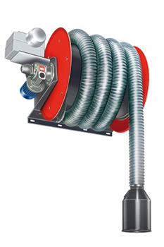 AerService ARHM Vehicle Exhaust Fume Extraction Hose Reel With Nozzle (motorised Ø100 x 10M)