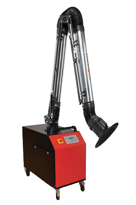AerService EVO2.2 filtered mobile fume extractor with ArmoTech arm (Ø160 X 3M)