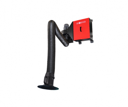 ICAP wall mounted filter with Armoflex arm - Aerservices