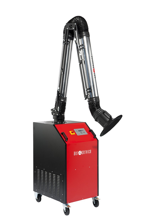 AerService UNI2.2H filtered mobile fume extractor and ArmoTech arm (Ø160 X 3M)
