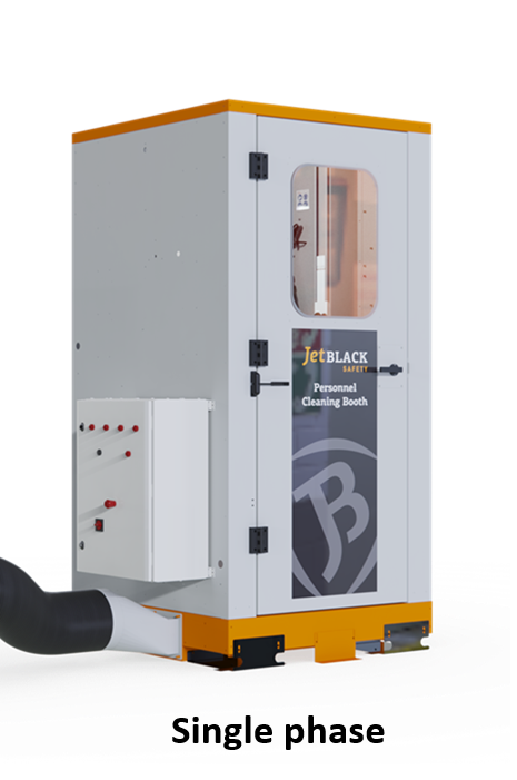 JetBlack Safety Manual Personnel Cleaning Booth Single-Phase BH02-C-1