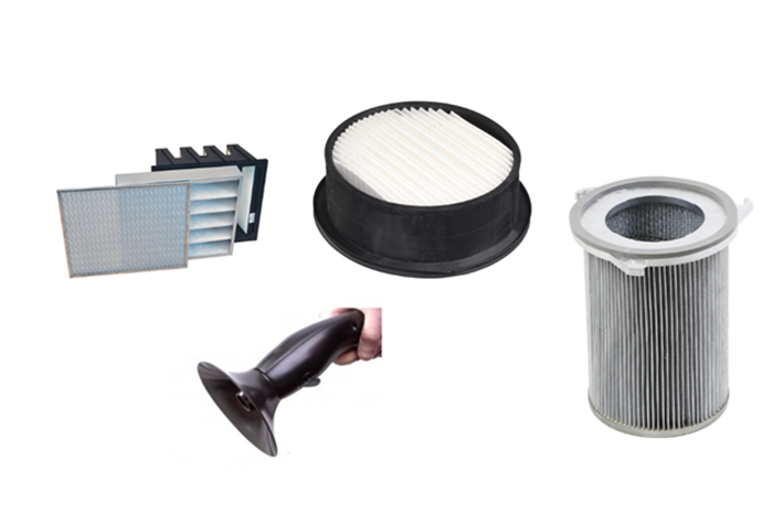 Sample spare parts and accessories for Dynamic Engineering Australia products- filters, hand piece