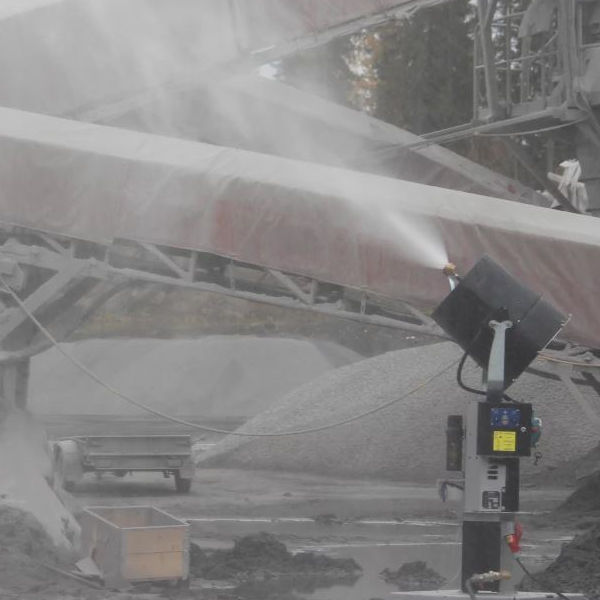 A-JET® X35 Mist Cannon Being used on Industrial Site