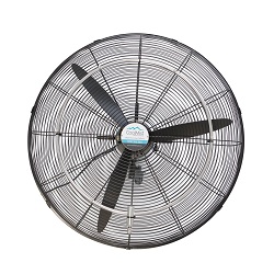 Oscillating Mist Fan 750mm Stainless Steel Front View