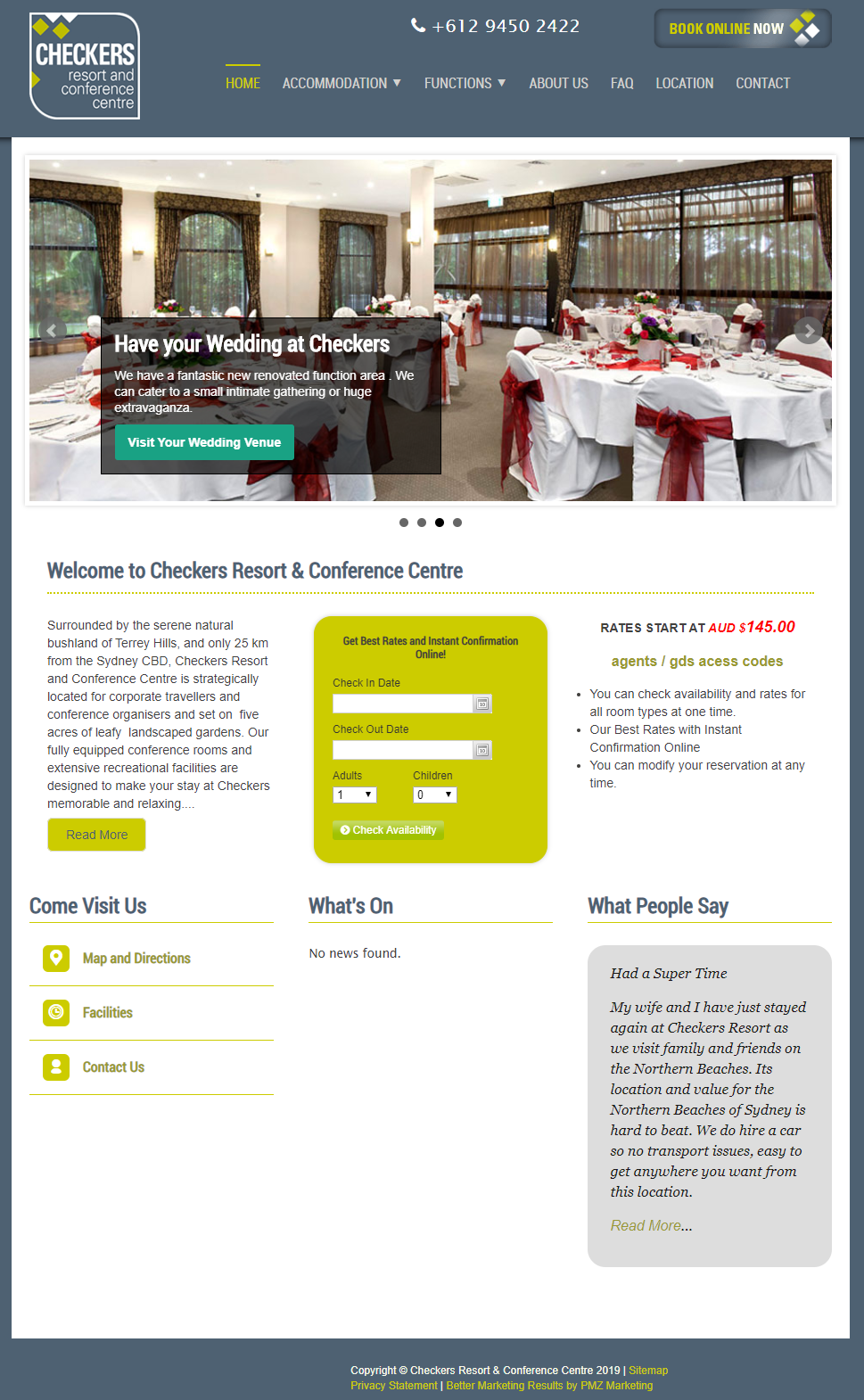 Checkers Resort and Conference Centre :: PMZ Marketing Client