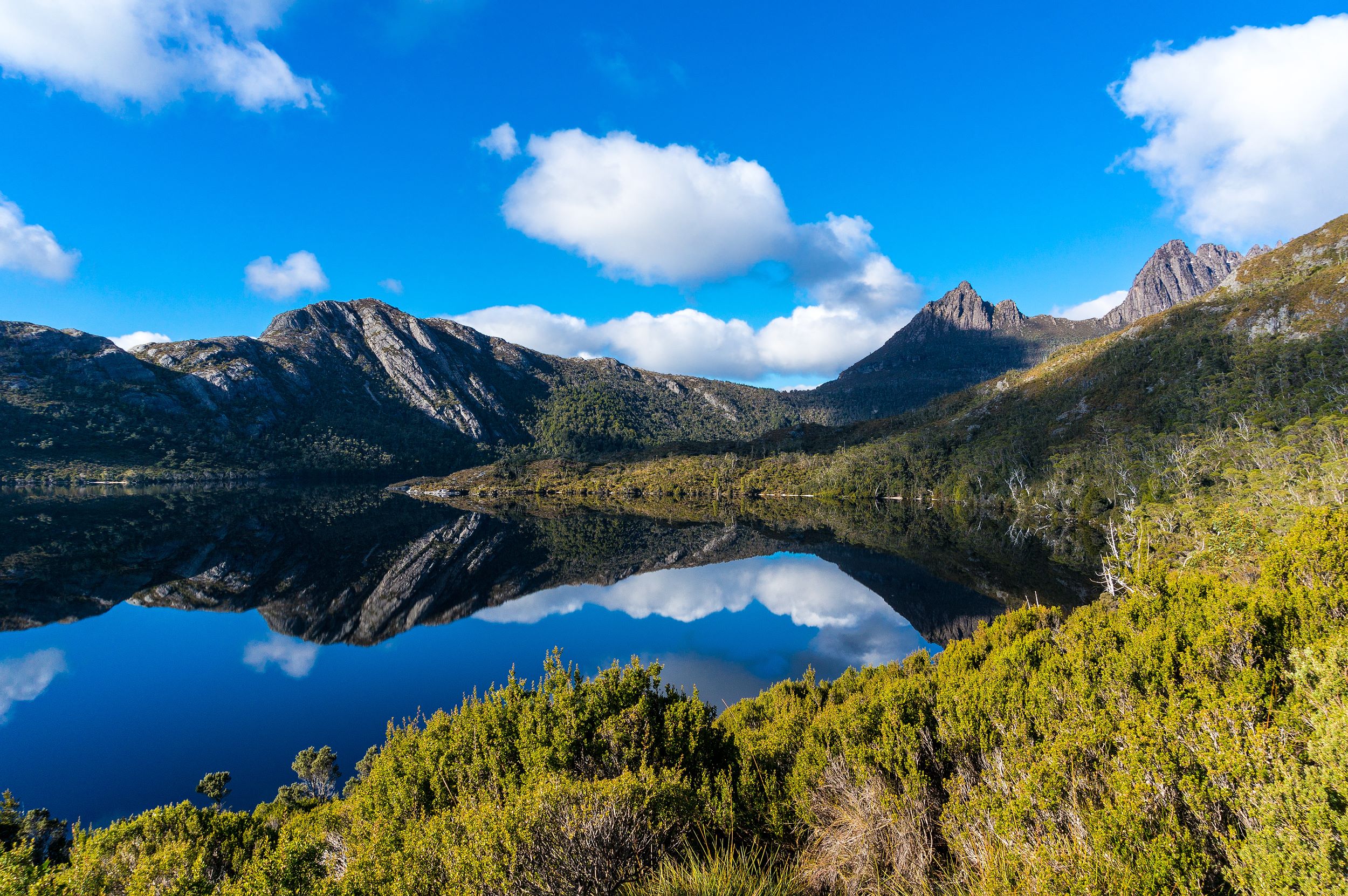 Majestic view of Cradle Mountain.