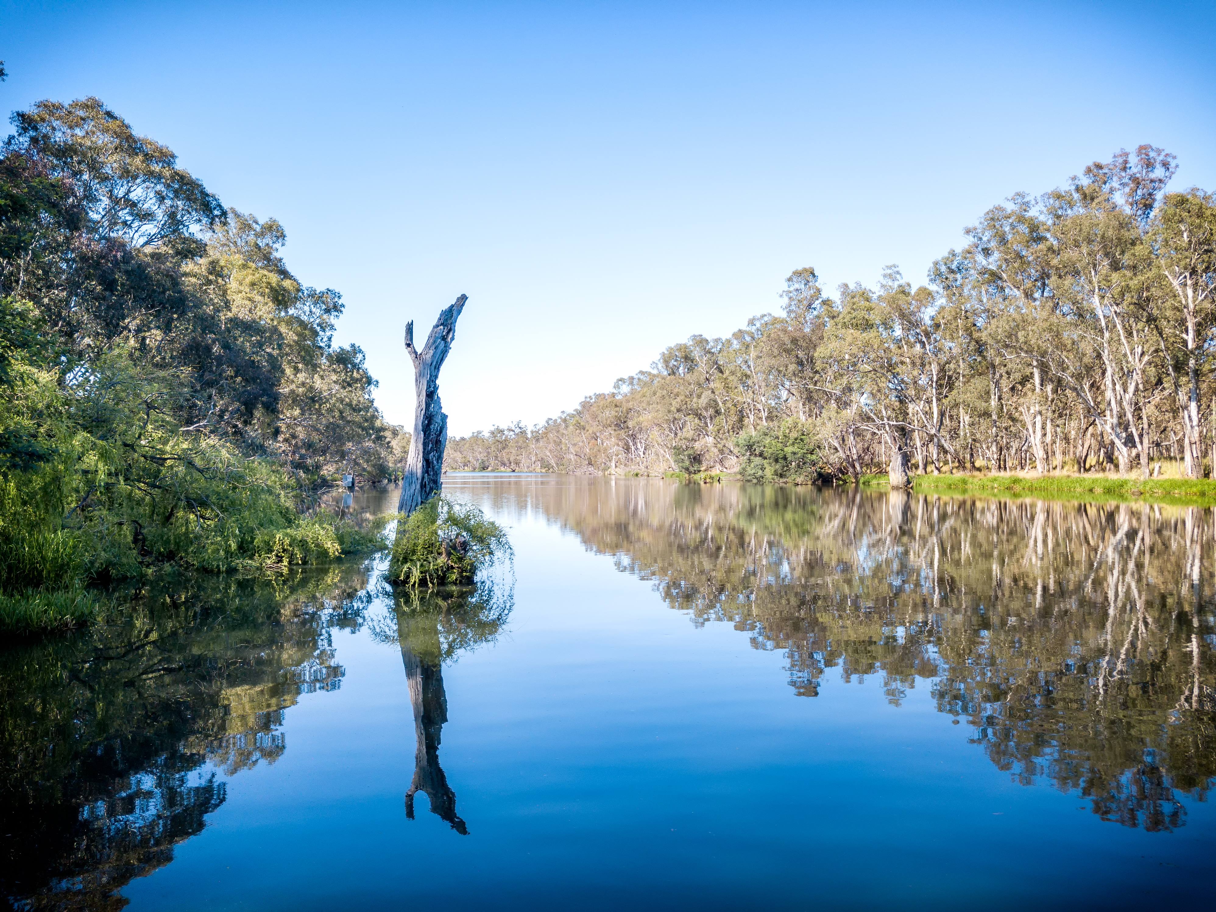 Goulburn River meandering through the Hume region. 