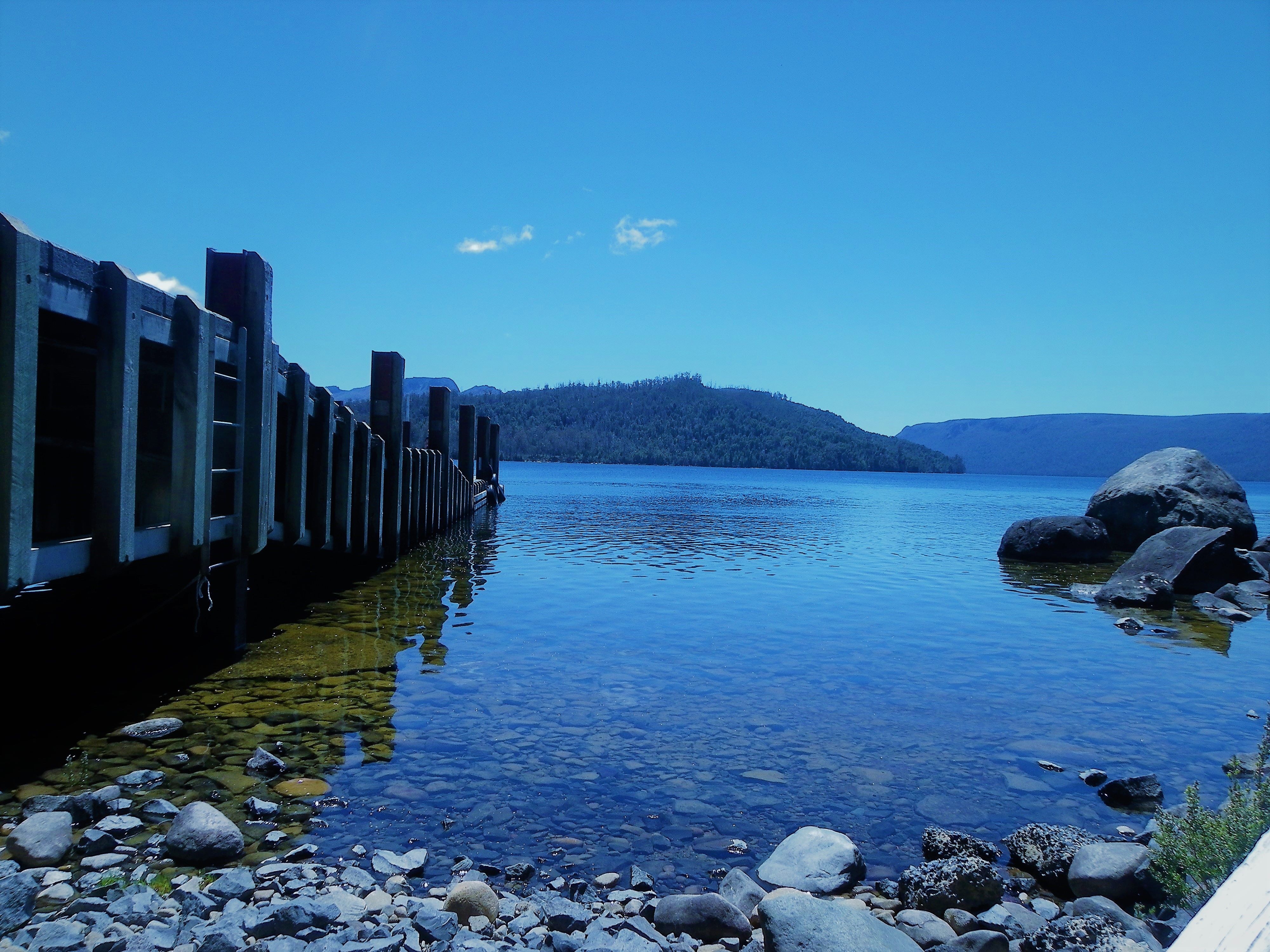 Scenic view of Great Lake. 