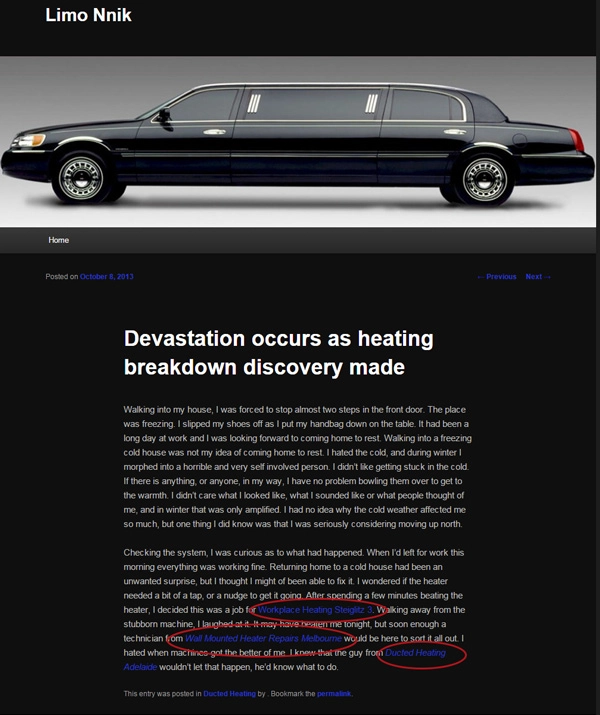 Link Building with Article Spamming