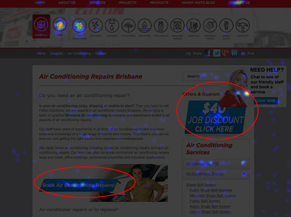Website Call to Actions