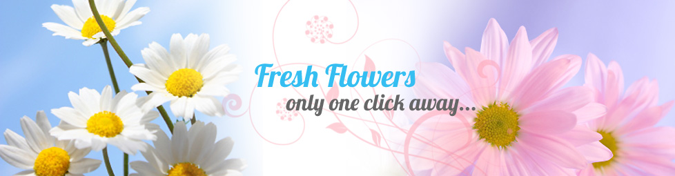 Fresh flowers only one click away...