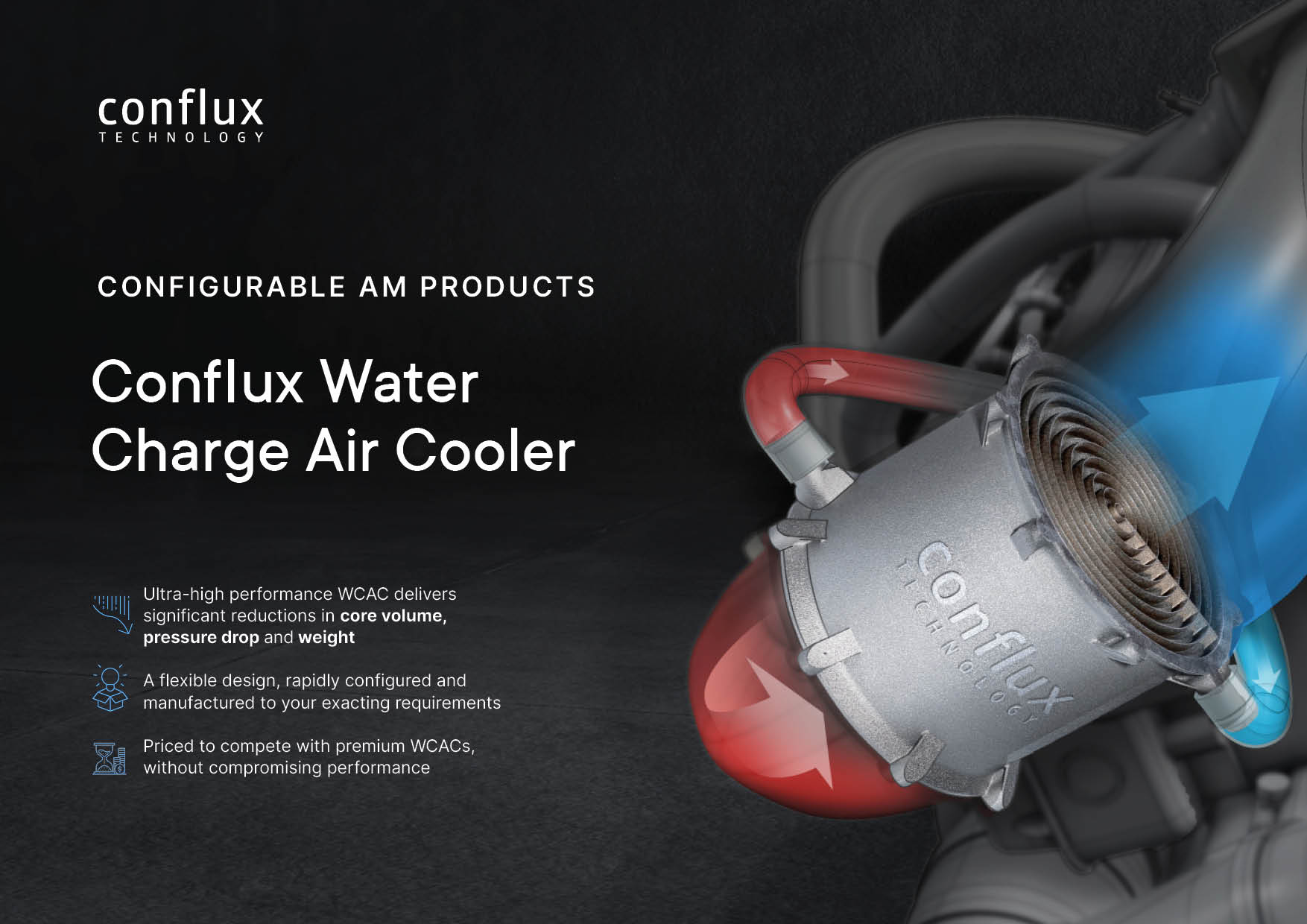 アルミニウムユニバーサル液体熱交換器から水へのインタークーラーへの空気21'W x 6.6''hAluminum Universal Liquid Heat Exchanger Air T