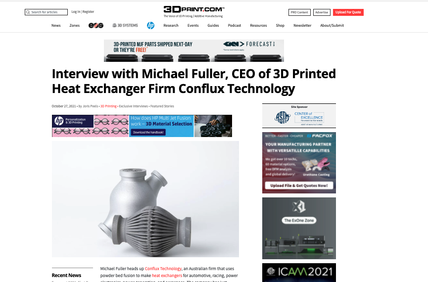 Interview with Michael Fuller by Joris Peel at 3Dprint
