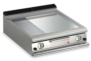 Baron Queen7 Q70FTT/G825 Smooth / Ribbed Chromed Griddle Plate