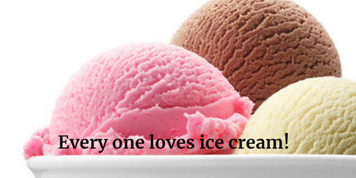 Everyone loves ice-cream!