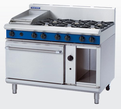 Blue Seal G508C Gas Static Oven 6 Burner 300 Griddle Range