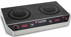 Cooktek Heritage MC2502S 20A Double Hob Countertop Induction Unit