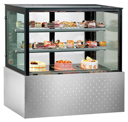 Bonvue SG090FA-2XB 900mm Deluxe Cake Display with 2 Shelves