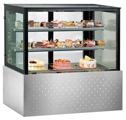 Bonvue SG180FA-2XB 1800mm Deluxe Cake Display with 2 Shelves