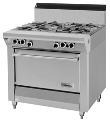 Garland MST44R Master Series Gas 4 Open Burners 1 Standard Oven