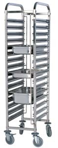 Ice TRS0015 Stainless Steel 15 Tier GN Trolley