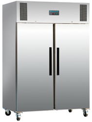 Polar DL896 2 Door SS Cabinet 1200L Freezer