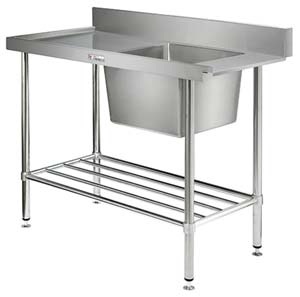 Simply Stainless SS08-7-1200 Dishwasher Inlet bench