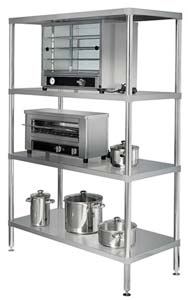 Simply Stainless SS17-1200SS SS 4 Tier Shelving